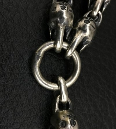 画像15: Single Skull With All Skull Links Necklace