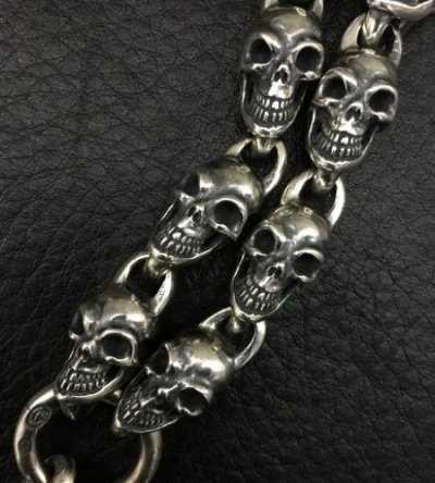 画像14: Single Skull With All Skull Links Necklace