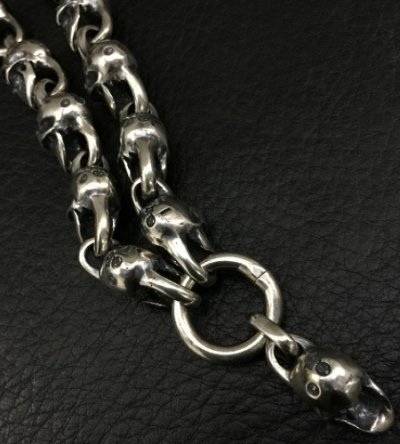 画像13: Single Skull With All Skull Links Necklace