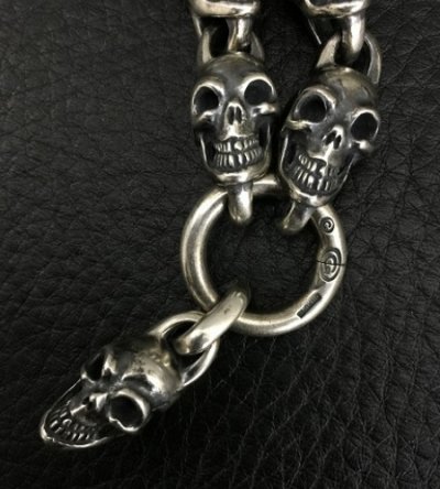 画像11: Single Skull With All Skull Links Necklace