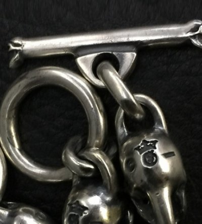 画像9: Single Skull With All Skull Links Necklace