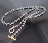 1/16 Size 10k Gold T-bar With 3.9Chain Necklace