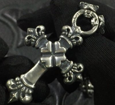 画像6: Half 4Heart Crown Cross With Half 2 Half Bulldogs & 7Chain Necklace