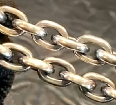 画像2: Small Oval Chain Links & T-bar Necklace