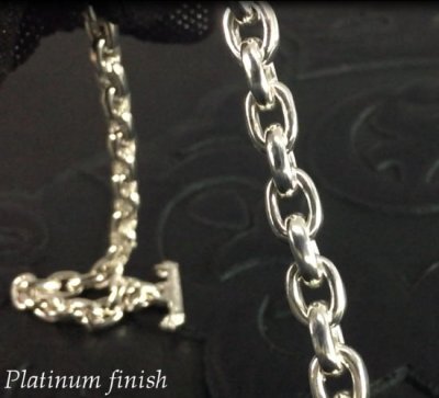 画像9: Small Oval Chain Links & T-bar Necklace