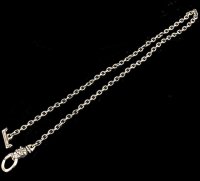4.7Chain With 1/4Old Bulldog & T-bar Necklace