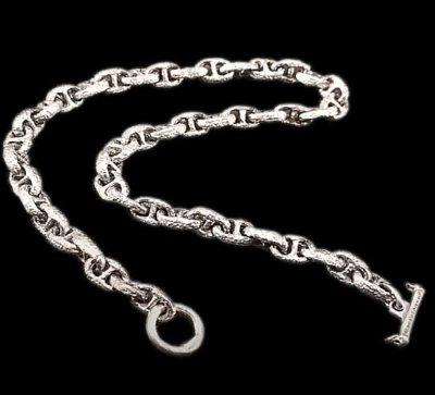 画像1: All Quarter Chiseled Anchor Links Necklace