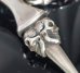 画像8: Quarter Hammer Cross With Half 2Skull & Half Double Face Dagger With Quarter Skull & Small Oval Links Skull On Cross Oval Necklace