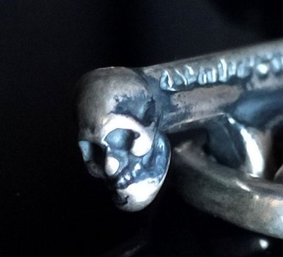 画像16: Half Face On Battle-Ax Cross With 2 Lions Braid Leather Necklace