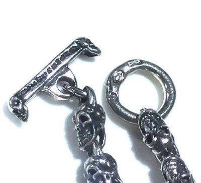 画像3: 1/32 All Skulls Link Necklace