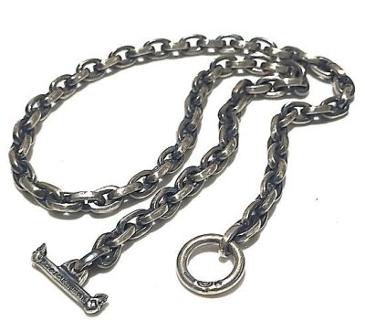画像2: Quarter Small Oval Chain & Quarter T-bar Necklace