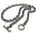 画像2: Quarter Small Oval Chain & Quarter T-bar Necklace (2)