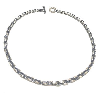 画像1: Quarter Small Oval Chain & Quarter T-bar Necklace