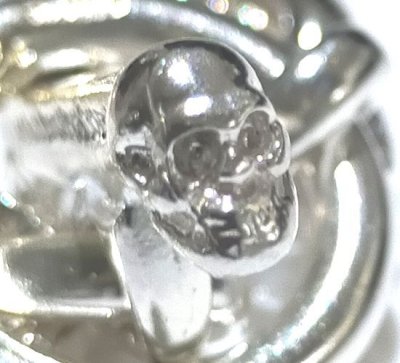 画像8: Half Small Oval & Textured Small Oval Chain Links Necklace [Platinum Finish]