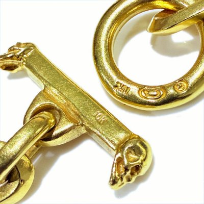 画像5: 10k Gold Half Double Triangle Anchor Chain Links Nacklace