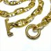 画像2: 10k Gold Half Double Triangle Anchor Chain Links Nacklace (2)