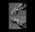 画像3: Snake on skull braid leather necklace (3)