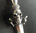 画像2: Gaborartory Half Dagger With Skull With Half 2 Skulls & 7Chain Necklace (2)