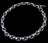 Half H.W.O & Chiseled Anchor Links Necklace
