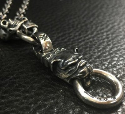 画像6: Half Old Bulldog With 2 Quarter Skulls & 6Chain Necklace