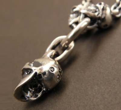 画像2: Half Skull With 2 Quarter Skulls & 6Chain Necklace