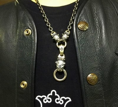 画像11: Old Bulldog With 2Half Old Bulldogs 7Chain Necklace