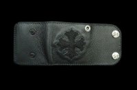 Stingray Short Cross Inlay Buffalo Half Wallet