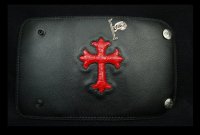 Crocodile Cross Inlay Buffalo Long Wallet