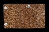 Unborn Calf Medium Leopard Long Wallet