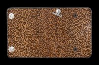 Unborn Calf Medium Leopard Long Wallet