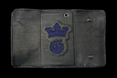 画像1: Stingray Traditional G&Crown Inlay Buffalo Long Wallet