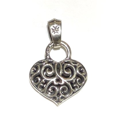 画像1: Both Side Small Heart Pendant