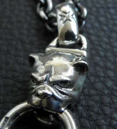 画像5: Bulldog With Single Skull Drop Pendant