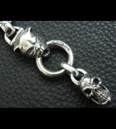 画像12: Bulldog With Single Skull Drop Pendant