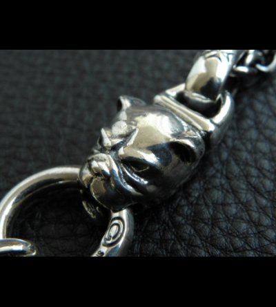 画像16: Bulldog With Single Skull Drop Pendant