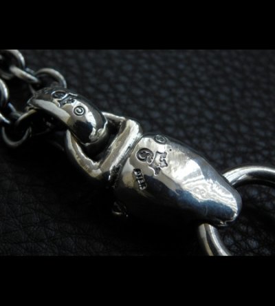 画像15: Bulldog With Single Skull Drop Pendant