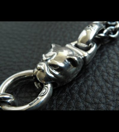 画像4: Bulldog With Single Skull Drop Pendant