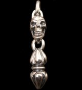 Single Skull With Noodle Pendant