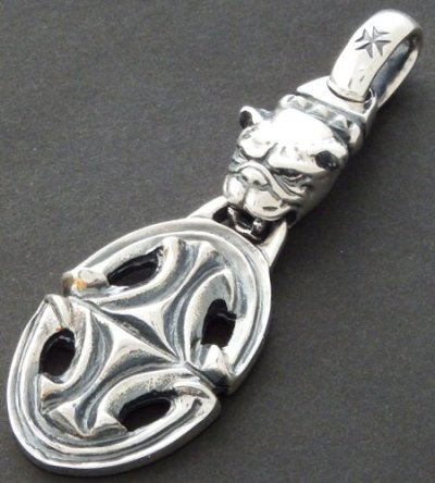 画像3: Old Bulldog & Sculpted Oval Pendant