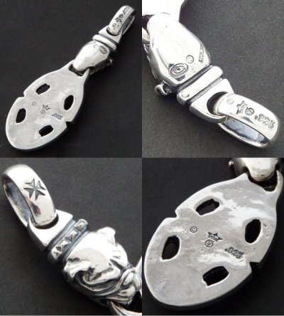 画像8: Old Bulldog & Sculpted Oval Pendant