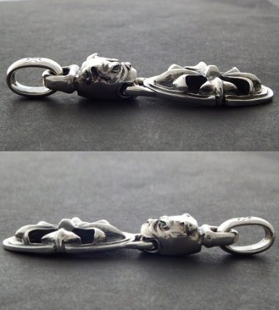画像5: Bulldog & Cross Oval Pendant