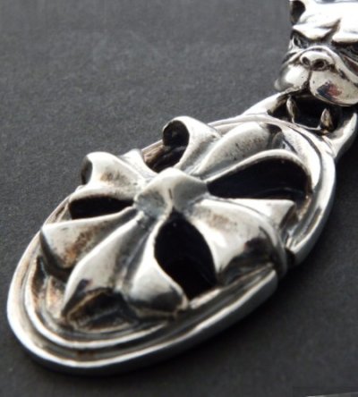 画像6: Bulldog & Cross Oval Pendant