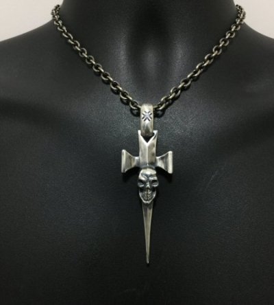 画像7: Single Skull Dagger Square Bottom & H.W.O Pendant