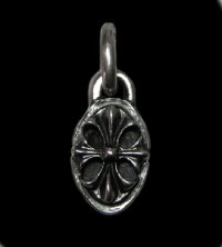 Sculpted Oval & Cross Oval Pendant