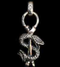 Snake Bone  With H.W.O Pendant