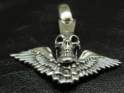 画像3: Wing skull zip pull Pendant