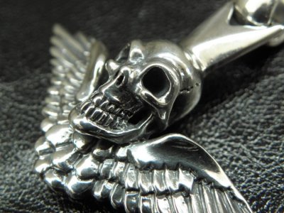 画像6: Wing skull zip pull Pendant