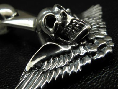 画像7: Wing skull zip pull Pendant