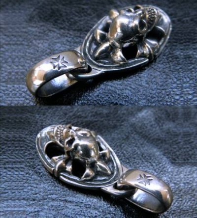 画像5: Quarter Cross Oval On Skull With H.W.O Pendant
