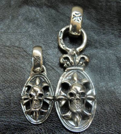 画像7: Quarter Cross Oval On Skull With H.W.O Pendant